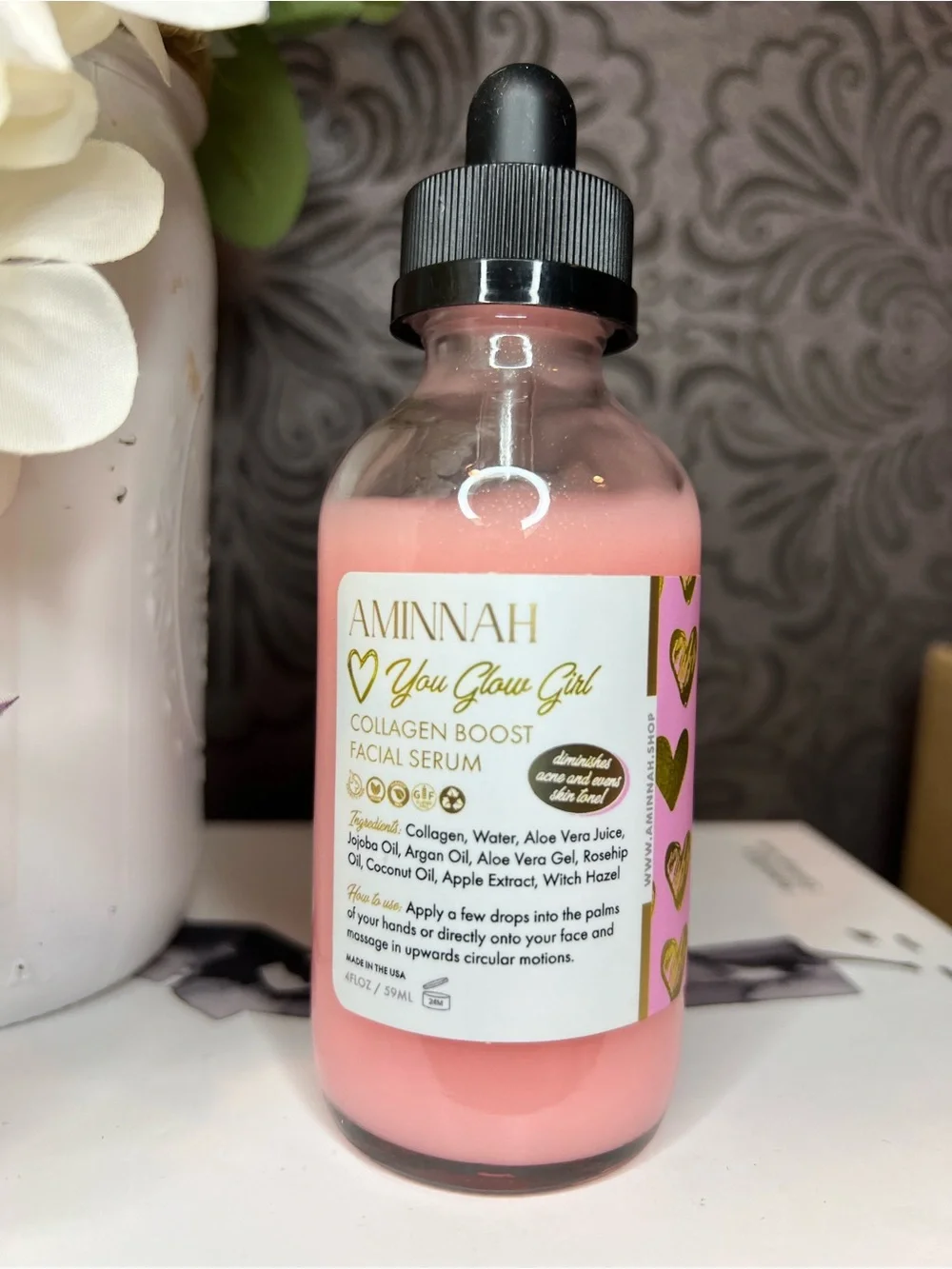 Collagen boost facial serum